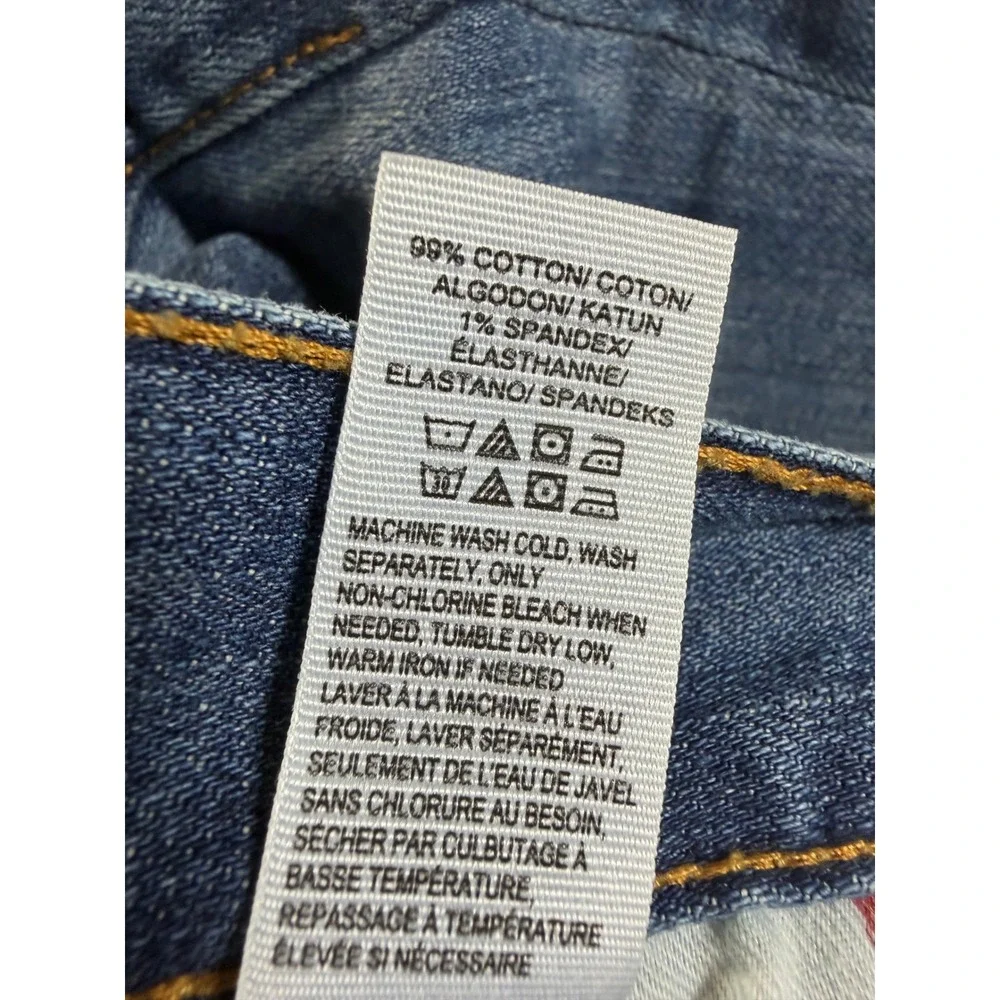 Lucky‎ Brand 221 Original Straight Jeans Mens 36x30 Medium Wash Blue Denim